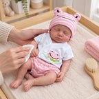 Lily Pad 12" Full Solid Silicone Sleeping Reborn Baby Doll Building Lovely Memories [Ships Within 48 Hours]