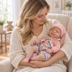 Lola 13" Realistic Silicone Smiling Baby Doll Little Infant Girl A Soothing Companion [Ships Within 48 Hours]