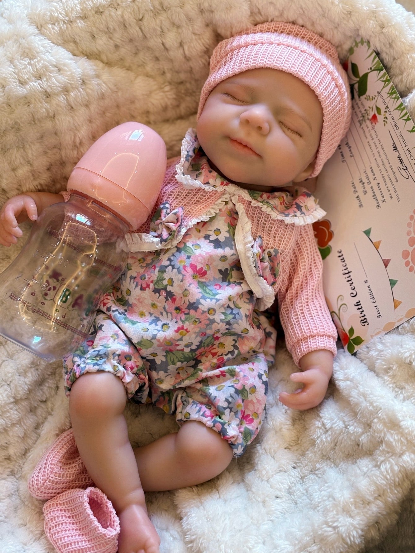 Lola – Asleep Full Silicone Reborn Baby Girl Doll