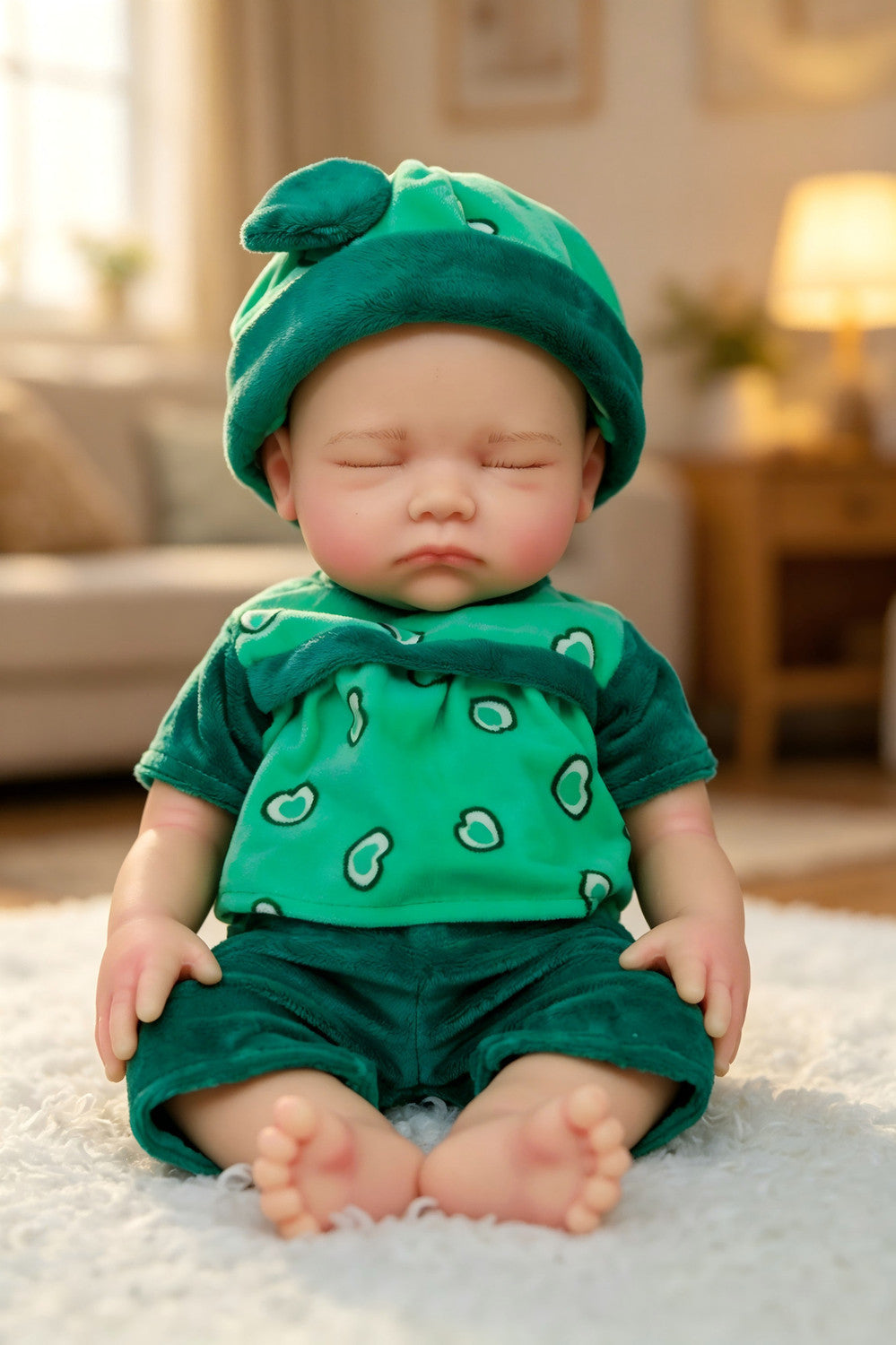 Luna -  Soft Plush Sleeping Full Silicone Reborn Baby Doll Girl