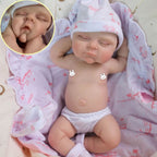 Milo – Full Body Silicone Reborn Baby Boy Doll 12" Sleeping Weighted Realistic Newborn Gender Neutral Gift Collectible [Ships Within 48 Hours]