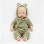 Lila - Fuzzy Ears Sleeping Full Silicone Reborn Baby Doll Girl
