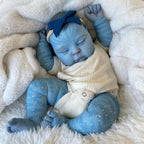 Nova – Full Body Vinyl Reborn Baby Girl Doll 19" Sleeping Weighted Realistic Fantasy Newborn Collectible Gift [Ships Within 48 Hours]