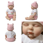 Froggy Mae Muñeca Reborn de Silicona Sólida de 12" Extremidades Estirables, Traje de Rana Incluido