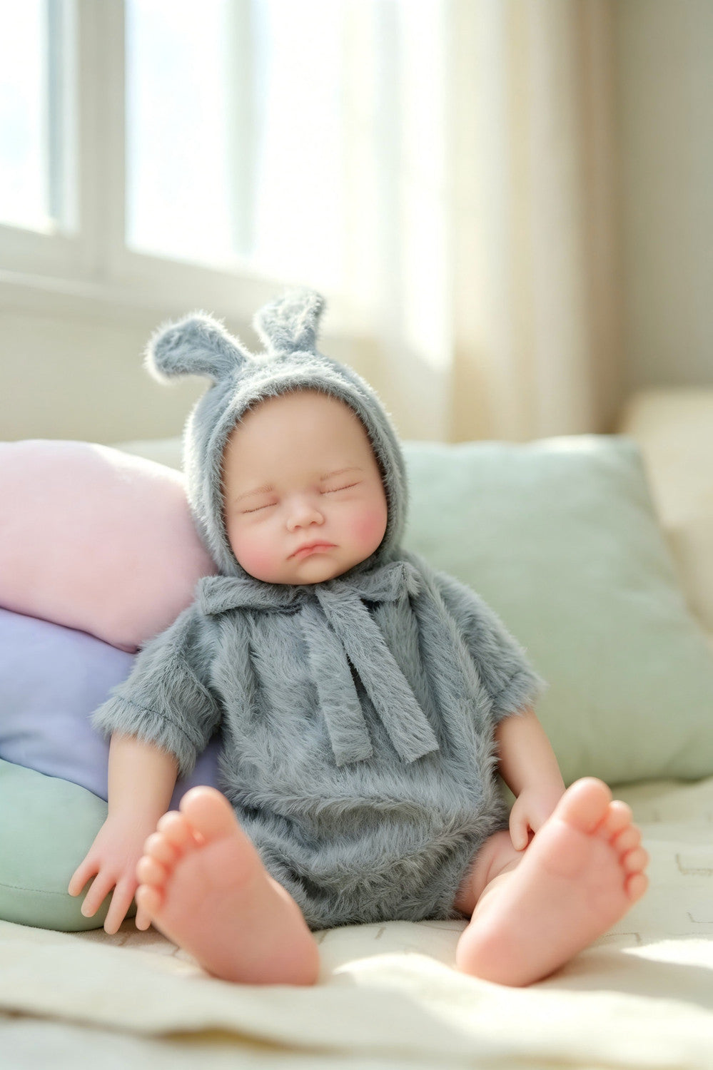 Phoebe - Sleeping Full Silicone Reborn Baby Doll Girl