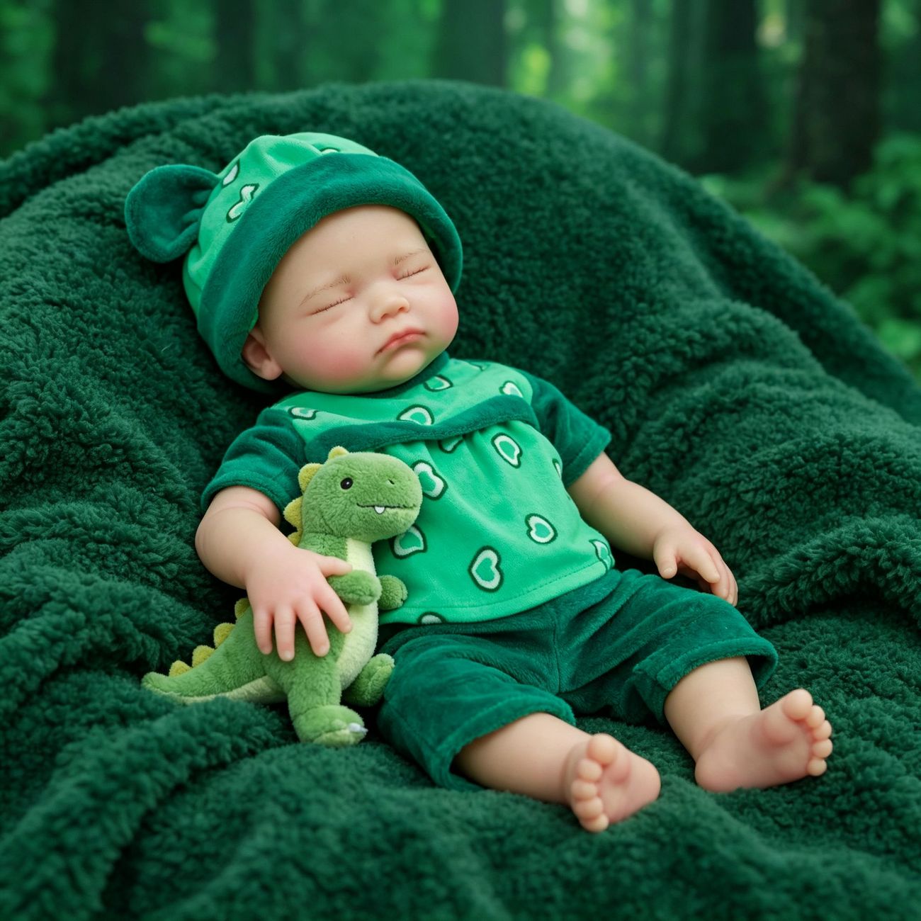 Luna -  Soft Plush Sleeping Full Silicone Reborn Baby Doll Girl
