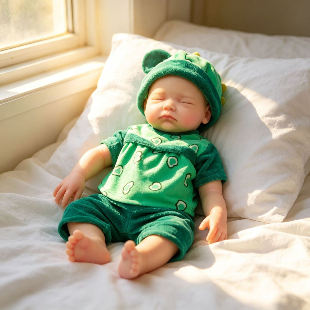 Luna -  Soft Plush Sleeping Full Silicone Reborn Baby Doll Girl