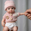 [Ships Within 48 Hours] Belle 8" Full Solid Silicone Reborn Baby Doll A Meaningful Gift Choice