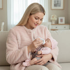Lily Anne 12" Full Solid Silicone Open-Eye Reborn Baby Doll, Pink Floral Romper Outfit Included