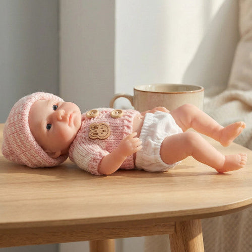 [Ships Within 48 Hours] Belle 8" Full Solid Silicone Reborn Baby Doll A Meaningful Gift Choice