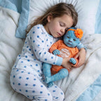 Lumi – Reborn Baby Girl Doll 19" Weighted Blue Skin Open Eyes Realistic Vinyl Limbs Collectible Gift [Ships Within 48 Hours]
