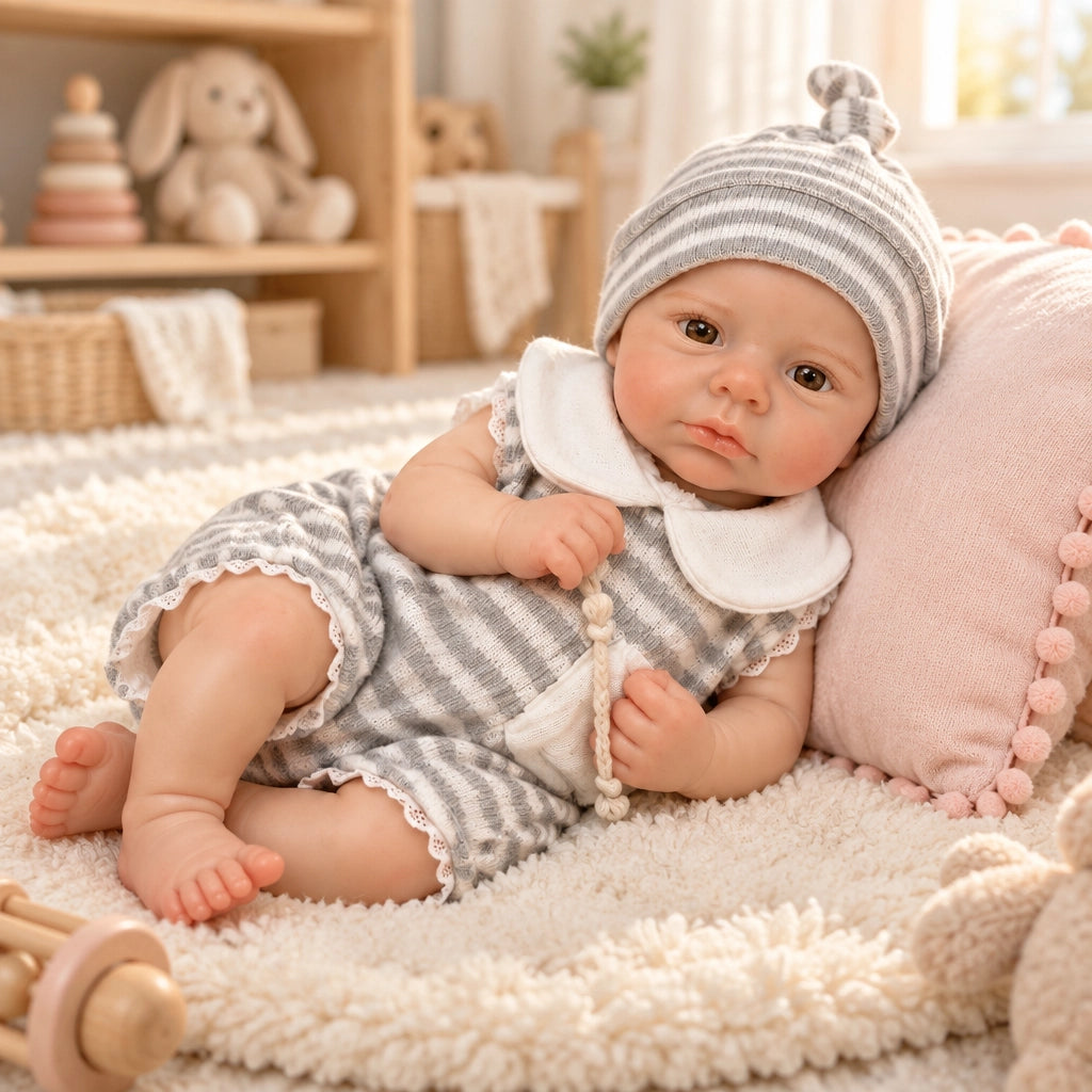 Grace 12" Ultra Soft Platinum Silicone Reborn Baby Doll Best Gift for Kids [Ships Within 48 Hours]