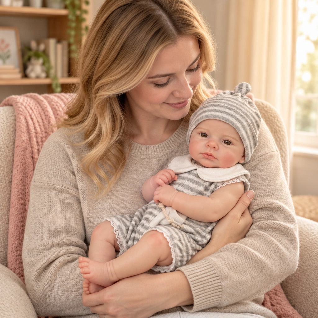 Grace 12" Ultra Soft Platinum Silicone Reborn Baby Doll Best Gift for Kids [Ships Within 48 Hours]