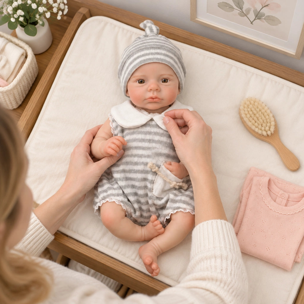 Grace 12" Ultra Soft Platinum Silicone Reborn Baby Doll Best Gift for Kids [Ships Within 48 Hours]