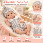 Grace 12" Ultra Soft Platinum Silicone Reborn Baby Doll Best Gift for Kids [Ships Within 48 Hours]
