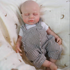 Ollie – Full Body Silicone Reborn Baby Doll 12" Sleeping Bald Realistic Newborn for Gift Collectible [Ships Within 48 Hours]
