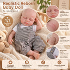 Ollie – Full Body Silicone Reborn Baby Doll 12" Sleeping Bald Realistic Newborn for Gift Collectible [Ships Within 48 Hours]