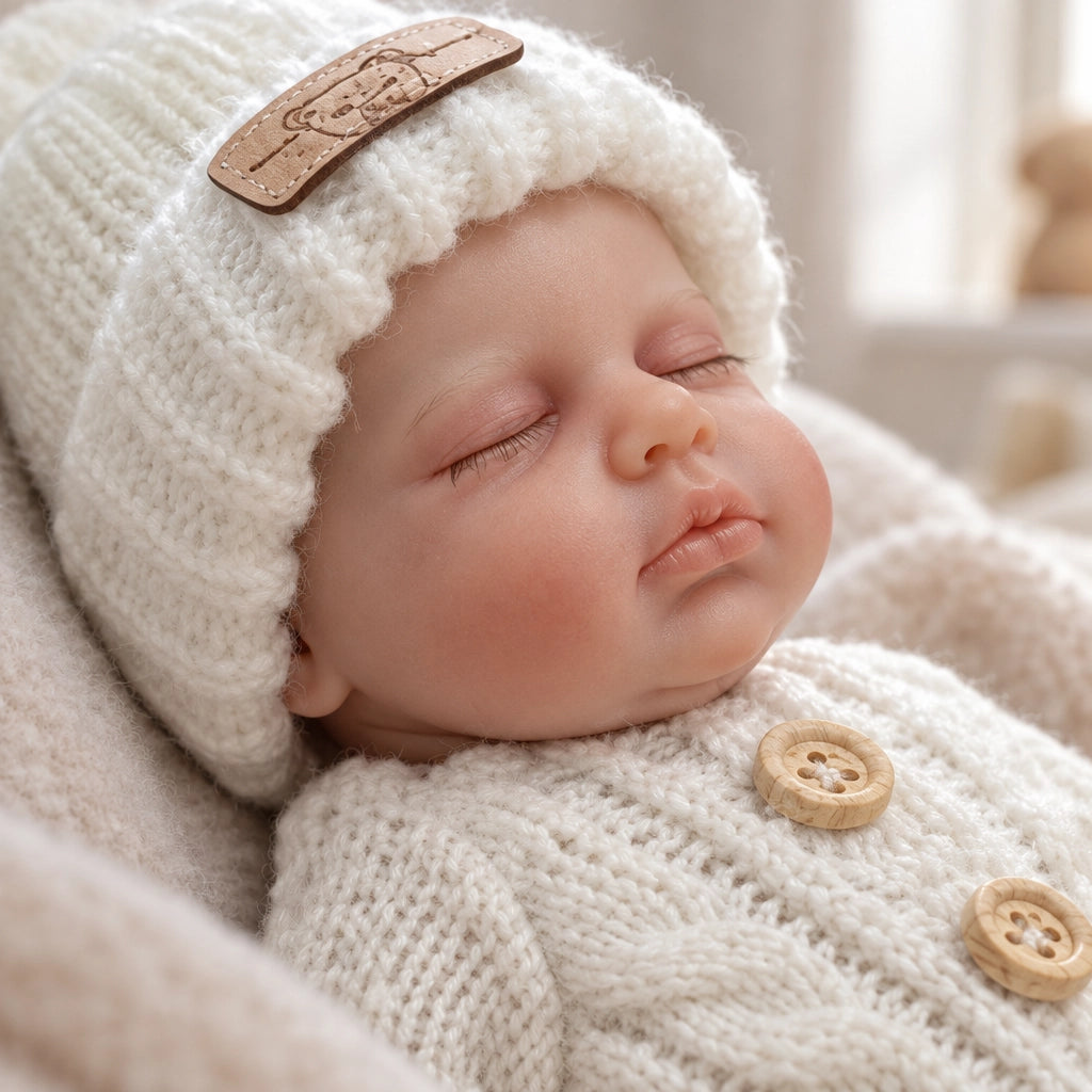 [Ships Within 48 Hours] Lucy 8" Mini Full Solid Silicone Reborn Baby Doll Gift Of Soft Comfort