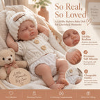 [Ships Within 48 Hours] Lucy 8" Mini Full Solid Silicone Reborn Baby Doll Gift Of Soft Comfort