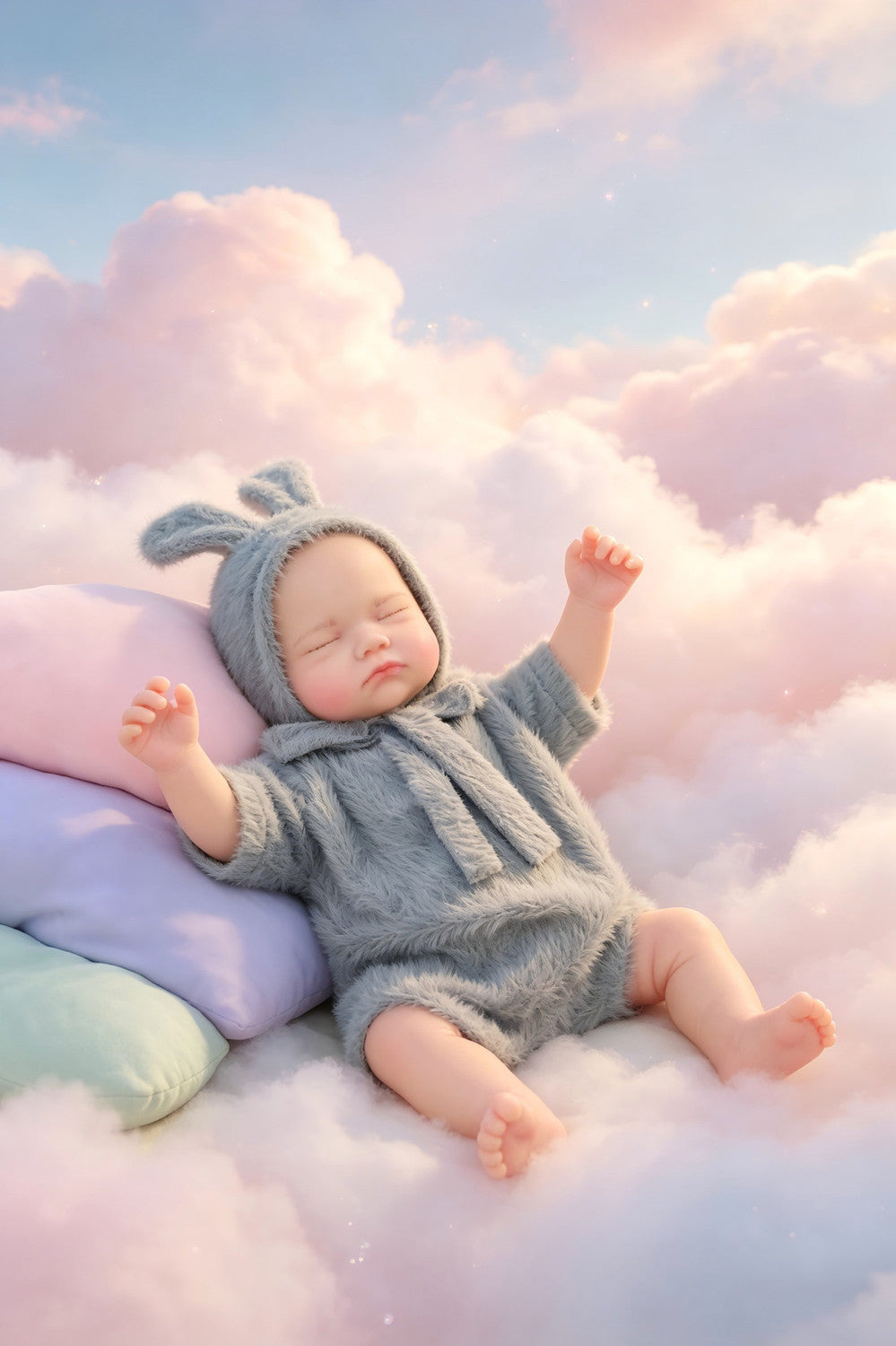 Phoebe - Sleeping Full Silicone Reborn Baby Doll Girl