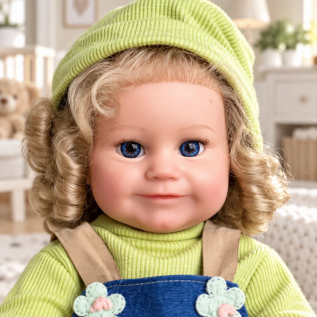 Millie – Realistic Body Silicone Reborn Baby Girl Doll 16" Open Eyes Blonde Rooted Hair Gift for Kids & Collectors [Ships Within 48 Hours]
