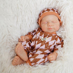 Lulu – Silicone Reborn Baby Girl Doll 12" Sleeping Bald Lifelike Newborn Mini Companion Gift [Ships Within 48 Hours]