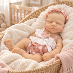Lulu – Silicone Reborn Baby Girl Doll 12" Sleeping Bald Lifelike Newborn Mini Companion Gift [Ships Within 48 Hours]
