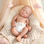 Nora – Full Body Solid Silicone Reborn Baby Girl Doll 13" Sleeping Bald Weighted Realistic Lifelike Newborn Collectible Gift