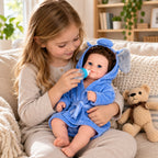 Millie – Realistic Body Silicone Reborn Baby Girl Doll 16" Open Eyes Blonde Rooted Hair Gift for Kids & Collectors [Ships Within 48 Hours]