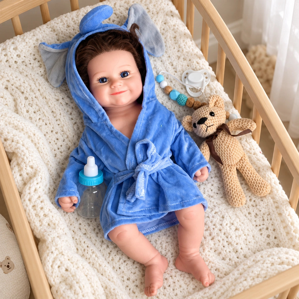 Millie – Realistic Body Silicone Reborn Baby Girl Doll 16" Open Eyes Blonde Rooted Hair Gift for Kids & Collectors [Ships Within 48 Hours]