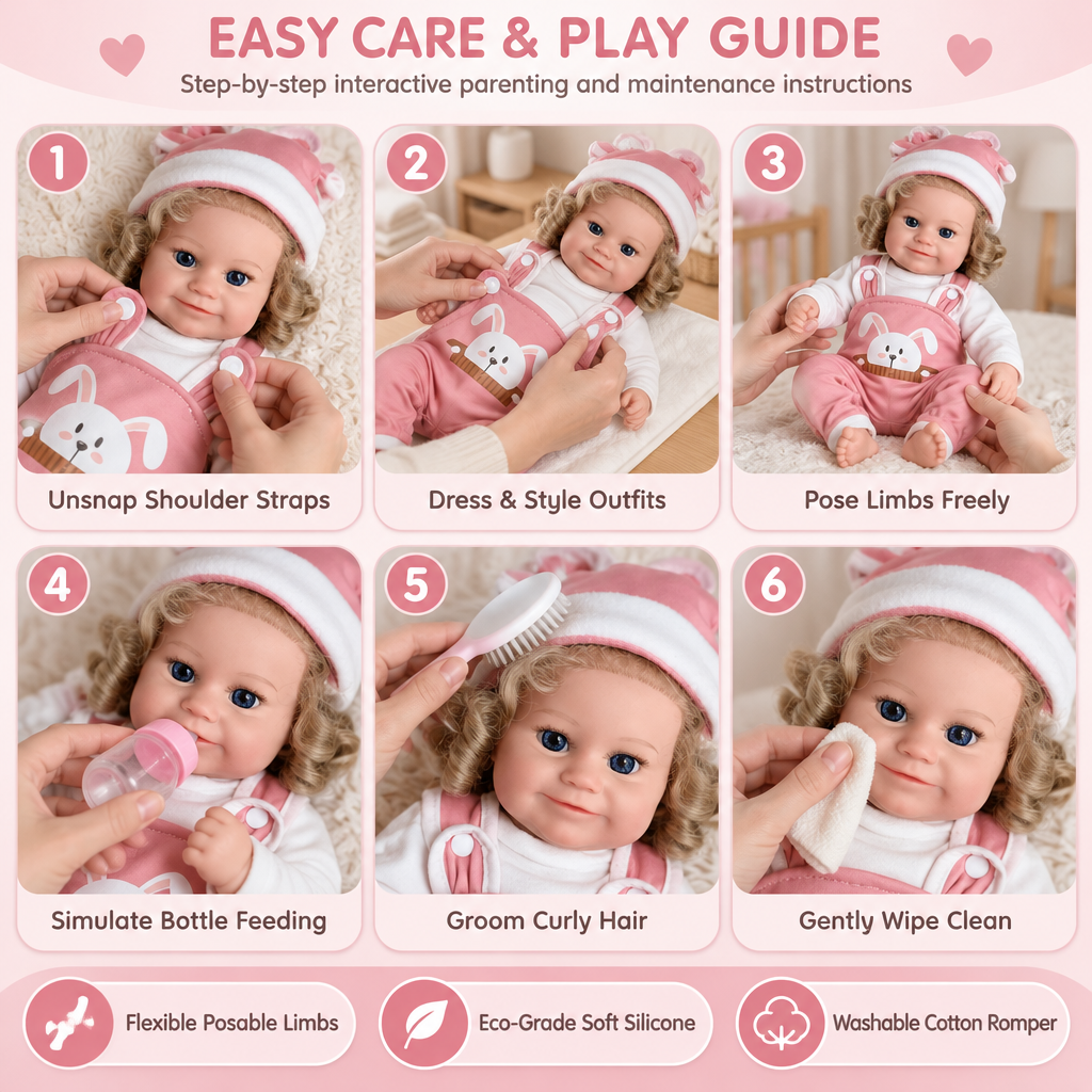 Millie – Realistic Body Silicone Reborn Baby Girl Doll 16" Open Eyes Blonde Rooted Hair Gift for Kids & Collectors [Ships Within 48 Hours]