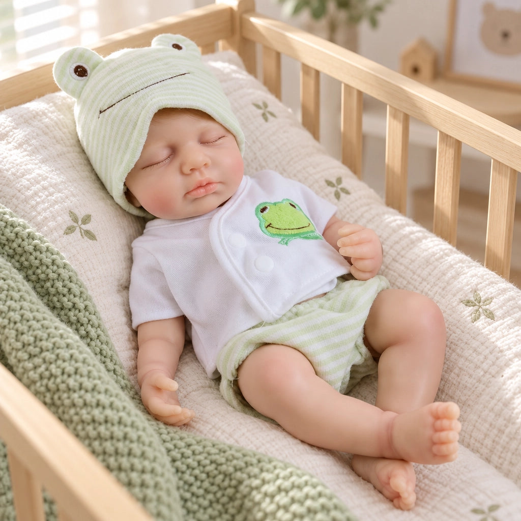 Arlo 13" Realistic Silicone Sleeping Baby Little Infant Boy Best Gift for Kids [Ships Within 48 Hours]