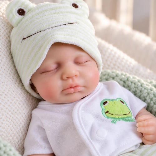 Arlo 13" Realistic Silicone Sleeping Baby Little Infant Boy Best Gift for Kids [Ships Within 48 Hours]