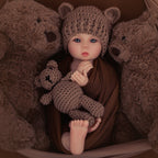 Koa Bear 15.7inch Full Solid Silicone Boy Reborn Baby Doll