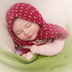 Muñeca Reborn Watermelon Slumber de 39,8 cm, de silicona sólida, con forma de niña dormida