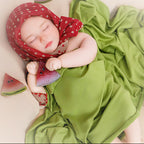 Muñeca Reborn Watermelon Slumber de 39,8 cm, de silicona sólida, con forma de niña dormida