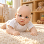Lucas 12" Full Solid Silicone Open Eyes Boy Reborn Baby Doll [Ships Within 48 Hours]