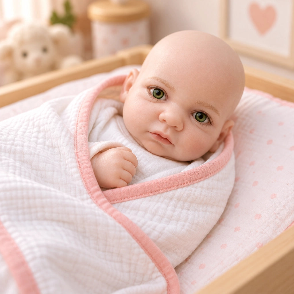 Lucas 12" Full Solid Silicone Open Eyes Boy Reborn Baby Doll [Ships Within 48 Hours]