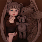 Koa Bear 15.7inch Full Solid Silicone Boy Reborn Baby Doll