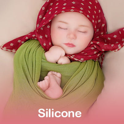 Watermelon Slumber 15.7inch Full Solid Silicone Sleeping Girl Reborn Baby Doll