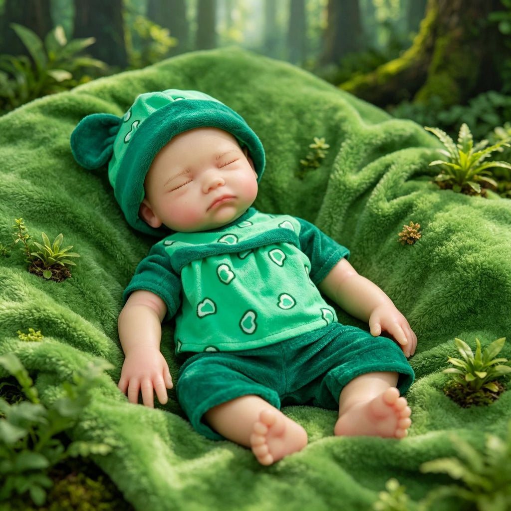 Luna -  Soft Plush Sleeping Full Silicone Reborn Baby Doll Girl
