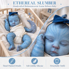 Nova – Full Body Vinyl Reborn Baby Girl Doll 19" Sleeping Weighted Realistic Fantasy Newborn Collectible Gift [Ships Within 48 Hours]