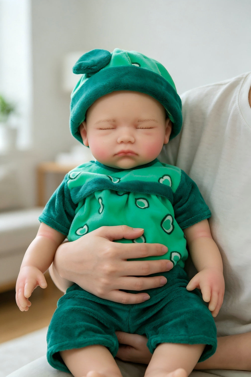 Luna -  Soft Plush Sleeping Full Silicone Reborn Baby Doll Girl
