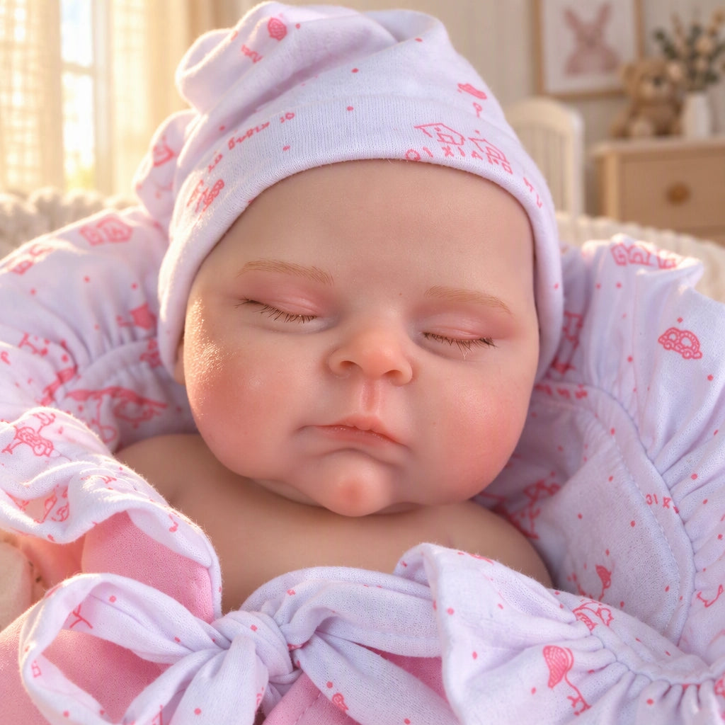 Milo – Full Body Silicone Reborn Baby Boy Doll 12" Sleeping Weighted Realistic Newborn Gender Neutral Gift Collectible [Ships Within 48 Hours]