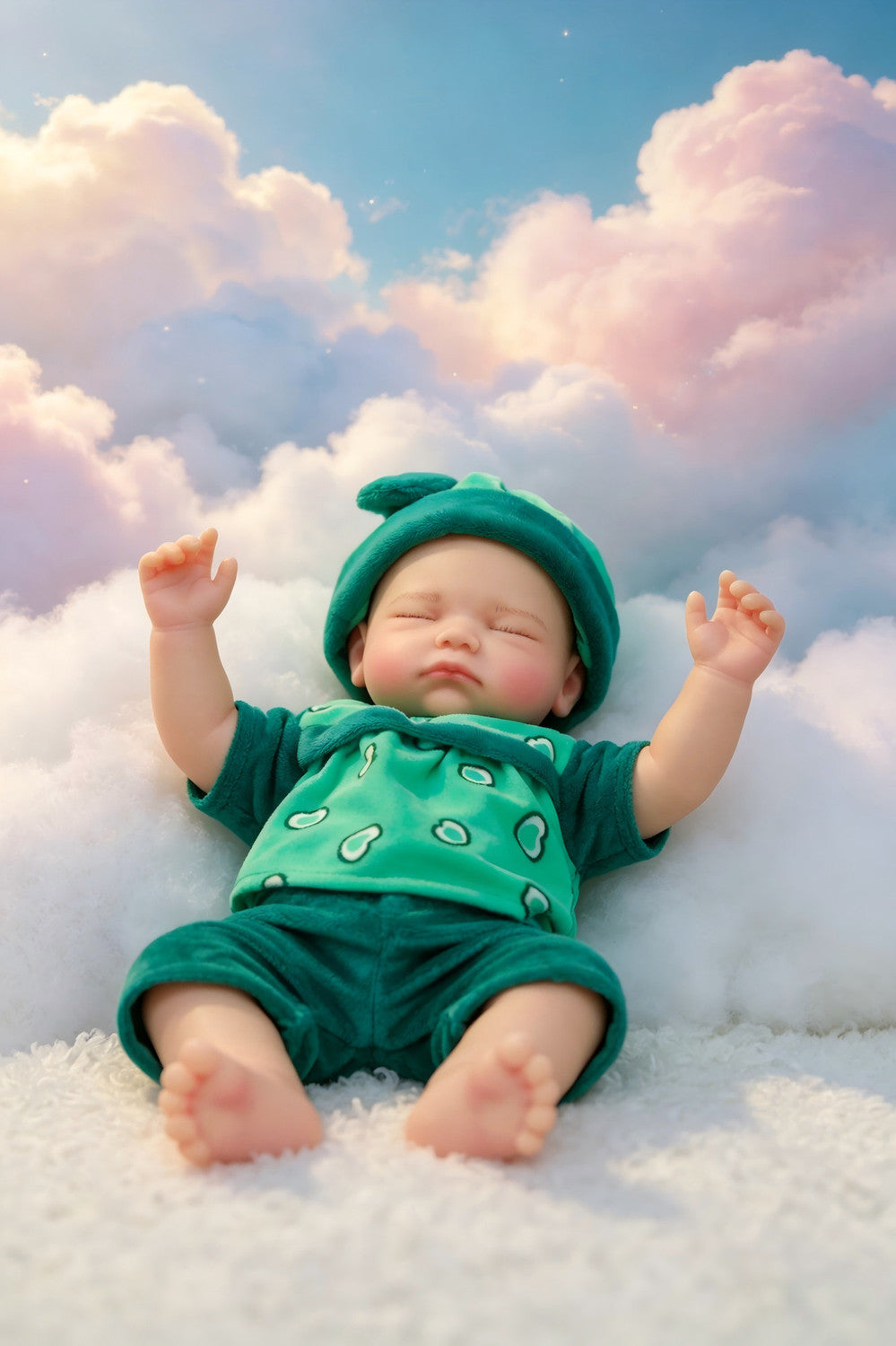 Luna -  Soft Plush Sleeping Full Silicone Reborn Baby Doll Girl