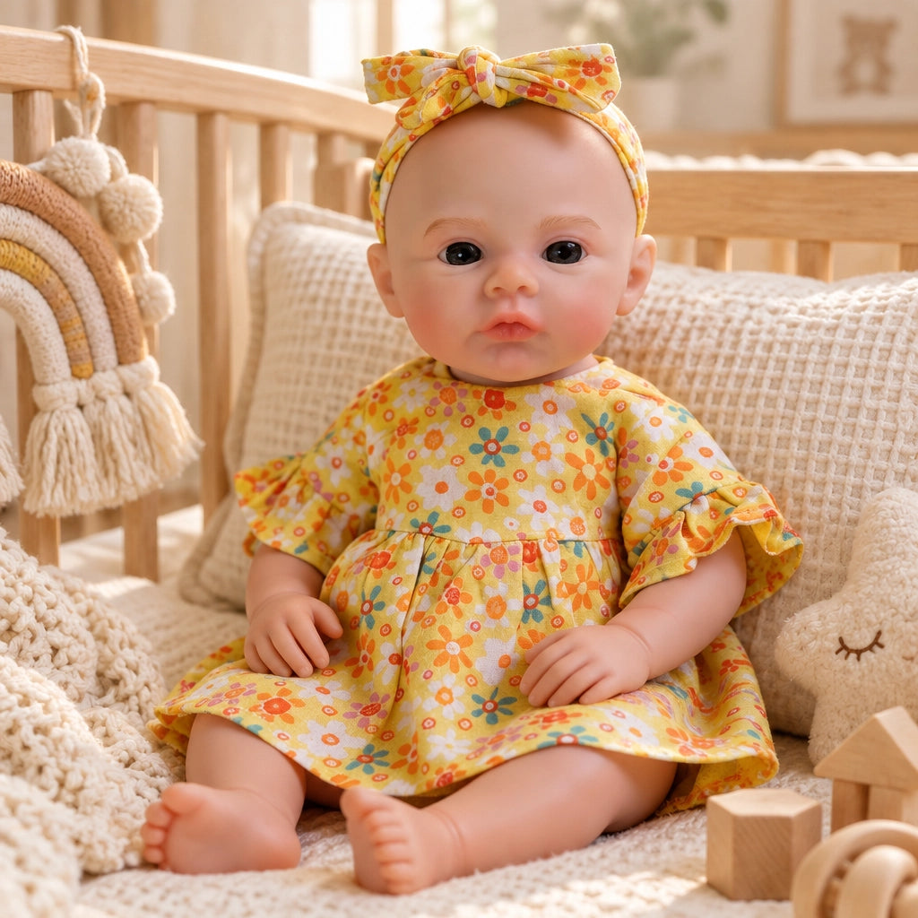Lila Mae 12" Full Solid Silicone Reborn Baby Doll [Ships Within 48 Hours]