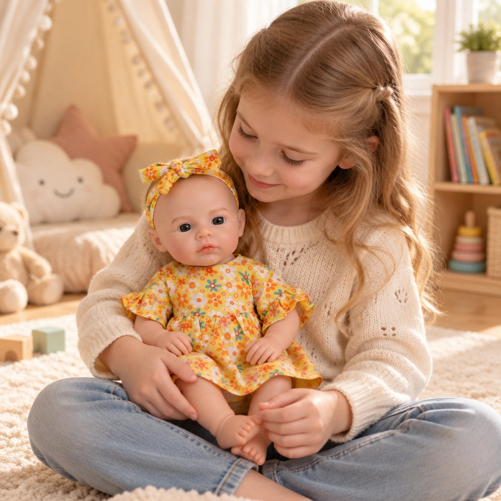 Lila Mae 12" Full Solid Silicone Reborn Baby Doll [Ships Within 48 Hours]