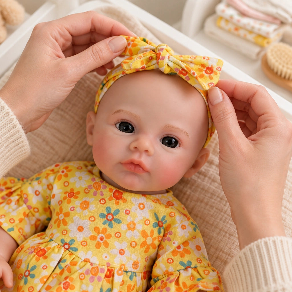 Lila Mae 12" Full Solid Silicone Reborn Baby Doll [Ships Within 48 Hours]