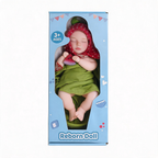 Muñeca Reborn Watermelon Slumber de 39,8 cm, de silicona sólida, con forma de niña dormida