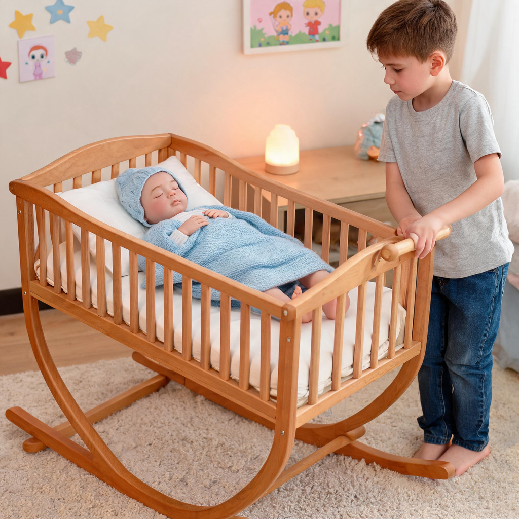 Muñeca Bebé Reborn Lullaby Blue de Silicona Sólida, de 15.7 pulgadas, para Dormir